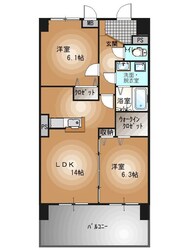 宇都宮駅 バス12分  今泉八丁目下車：停歩4分 4階の物件間取画像